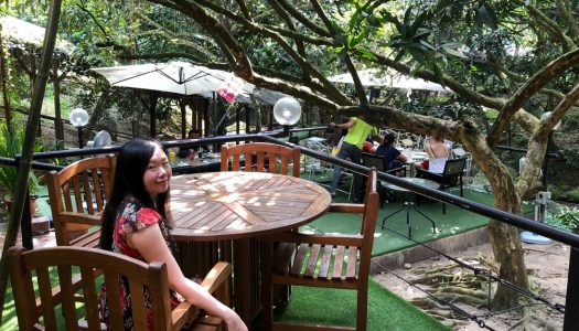 1 hour from Kuala Lumpur: Tanah Aina Fareena cafe is a hidden riverside restaurant in the rainforests near Bukit Tinggi with an organic garden!
