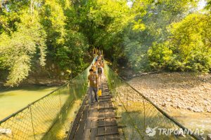 Visit Tagal Tinopikon Park, an authentic eco-village near Kota Kinabalu (Sabah) where you can feed toothless fish in the river and trek to a waterfall!